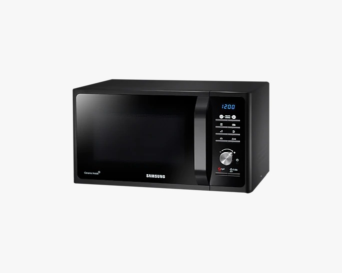 MICROONDAS SAMSUNG 23LTS - INTERIOR CERÁMICO, CON GRILL - NEGRO [MG23F3K3TAK]