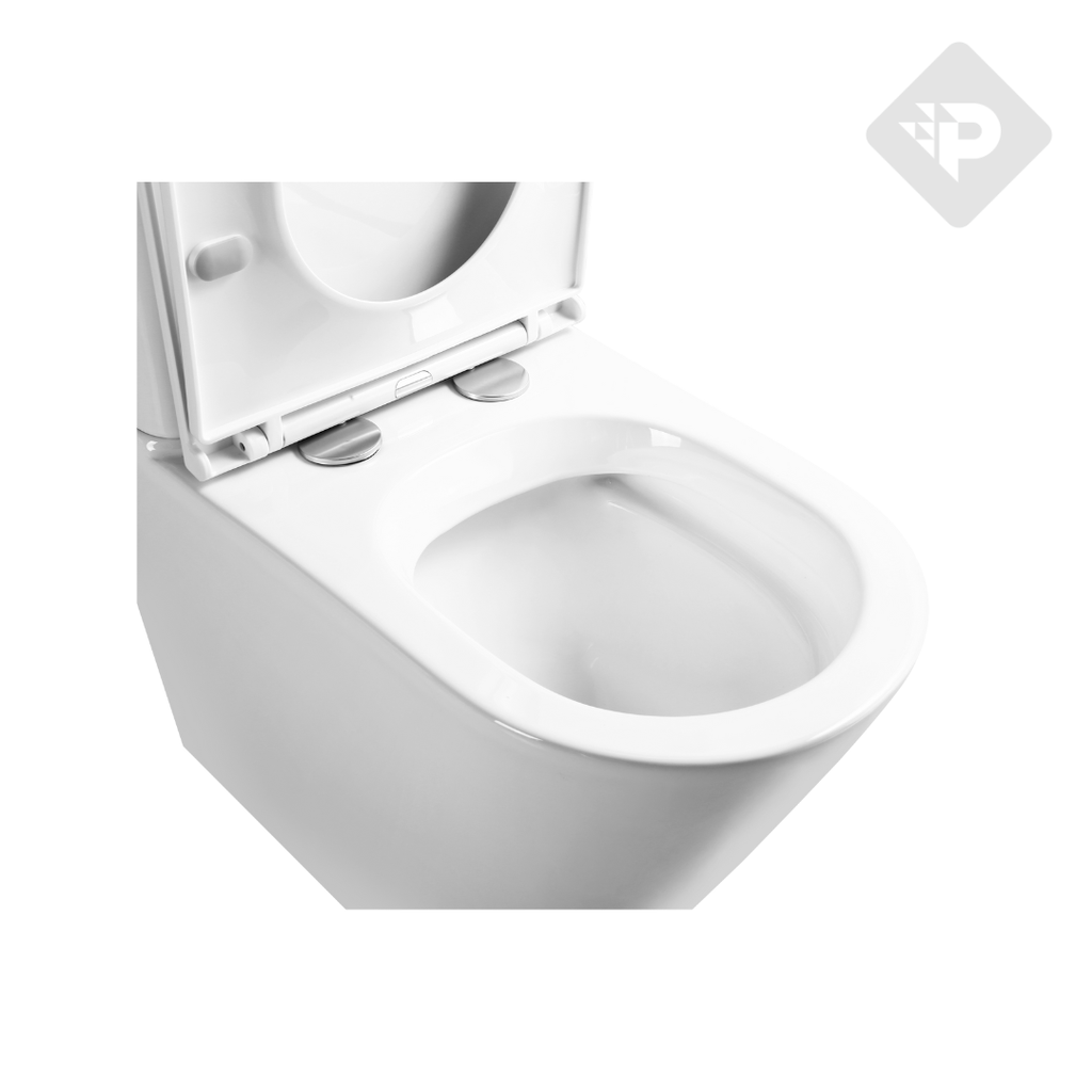 INODORO LARGO CON DEPOSITO Y ASIENTO DOBLE DESCARGA PIAZZA PADOVA