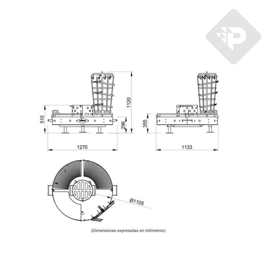 PARRILLA DUOMO FOGON GRANDE CON ACCESORIOS  - TROMEN [05-000-066]