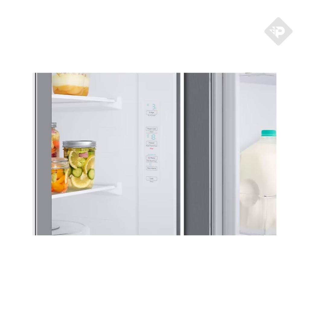 HELADERA NO FROSRT SAMSUNG INVERTER SIDE BY SIDE SPACEMAX CON DISPENSER - 716L - GRIS [SARS27T5200S9]