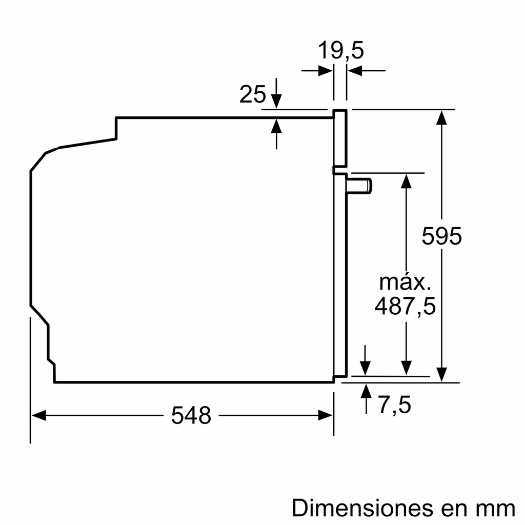 HORNO ELECTRICO EMPOTRABLE MULTIFUNCION 60CM - INOXIDABLE - BOSCH [HBA512ESO]