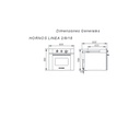 HORNO MULTIGAS CON GRILL ELÉCTRICO HRTS18 - CON LUZ, TIMER DIGITAL, SPIEDO Y TERMOSTATO - 60CMX60CM - ACERO INOXIDABLE - DOMEC [62217]