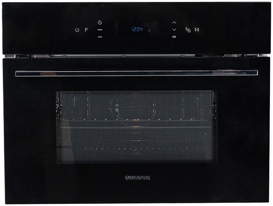 HORNO ELECTRICO MULTIFUNCION COMBI CON MICROONDAS 40lts NEGRO DE 45cm - NODOR [MW4800DB]