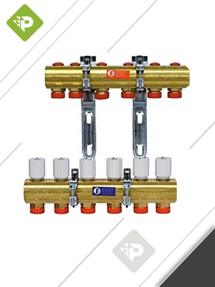 COLECTOR PREMONTADO 6 CIRCUITOS R553ZY006 GIACOMINI - 1" - (EX - R553Y006) LNA