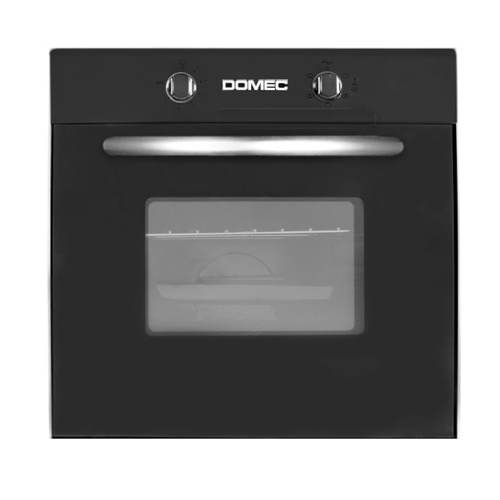 HORNO ELÉCTRICO 60LTS HENG - EMPOTRAR - EFICIENCIA ENERGÉTICA: A - CON LUZ, GRILL Y TERMOSTATO - 60CMX60CM - NEGRO - DOMEC  [52956]