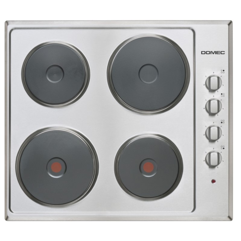 ANAFE ELÉCTRICO AEXG 4 PUNTOS DE COCCIÓN PARA EMPOTRAR ACERO INOXIDABLE - DOMEC [53896]