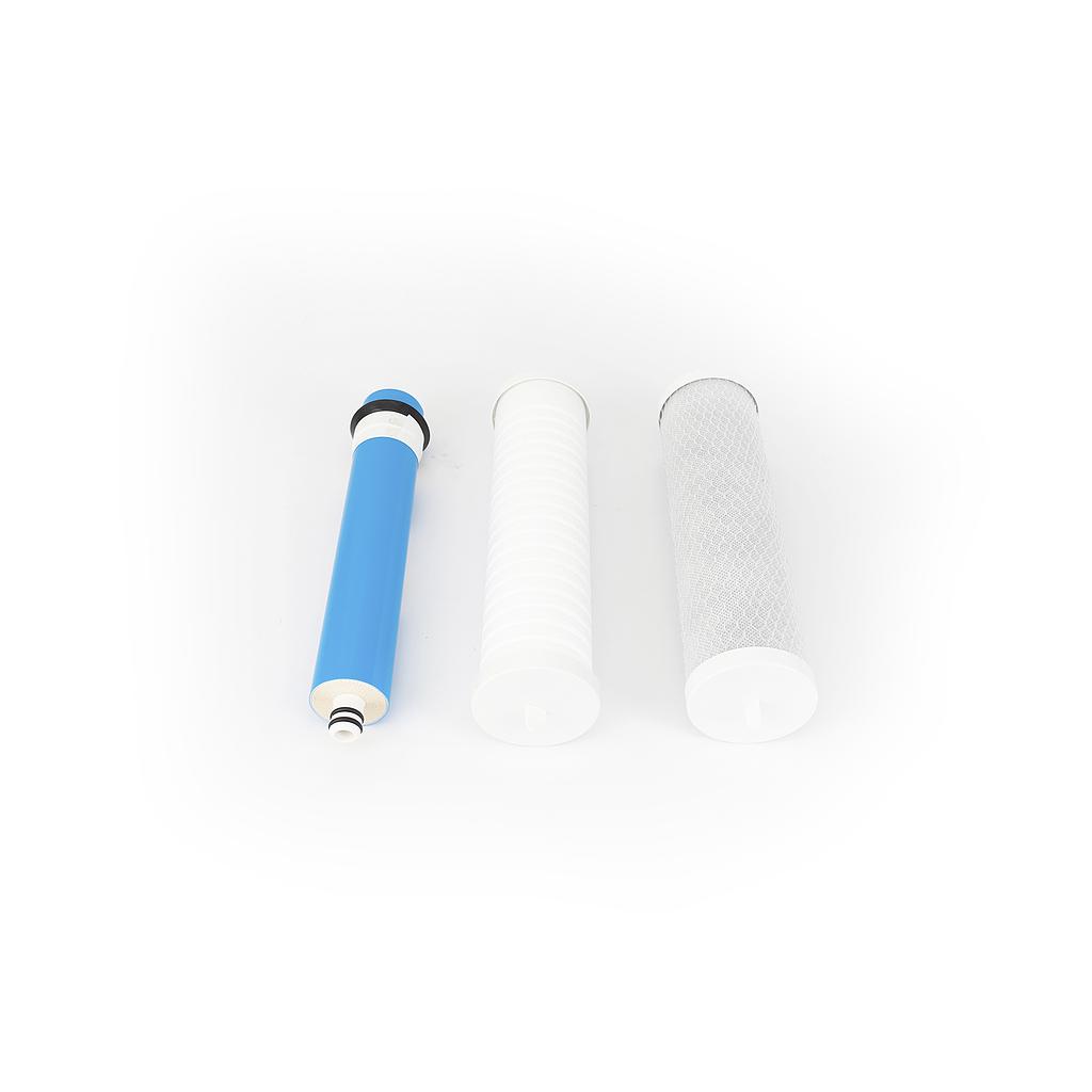 REPUESTO PARA FILTRO BELUGA OSMOSIS INVERSA - KIT DE 3 FILTROS - HIDROQUIL