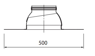 TEJA DE SALIDA VENTILACIONES Ø150 OPTIMA CONDENS - PEISA [10001556]