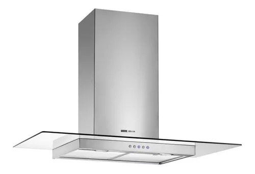 CAMPANA PARA PARED VETRO 90CM - 3 VELOCIDADES - TURBINA DOBLE - ACERO Y VIDRIO - SPAR - [6351-026]