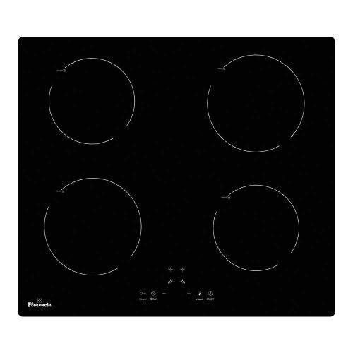 ANAFE ELECTRICO A INDUCCION 4 PUNTOS DE COCCION CON CONTROL TOUCH Y SUPERFICIE VITROCERAMICA - NEGRO - FLORENCIA [FLOR6889F]