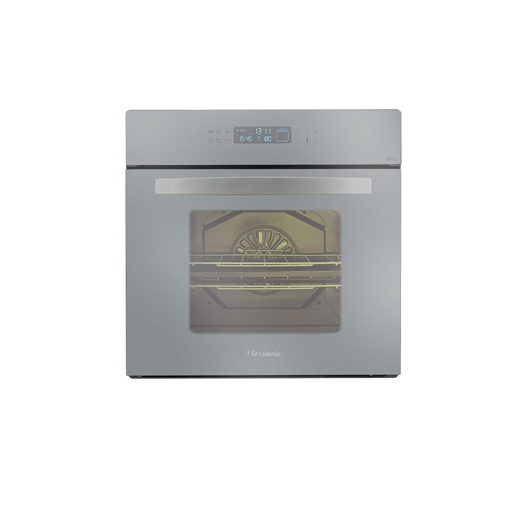 HORNO ELÉCTRICO 65LTS - EMPOTRABLE  - CON LUZ, GRILL, TIMER, TERMOSTATO, 12 FUNCIONES Y TRIPLE CRISTAL - 60X60CM - ESPEJADO - FLORENCIA [FLOR 7889E]
