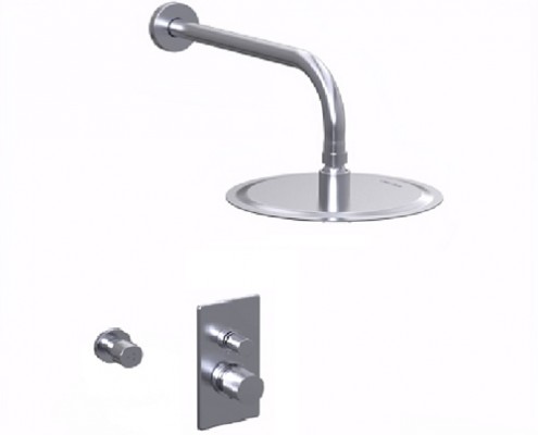 DUCHA DE 2 VIAS MONOCOMANDO CON LLUVIA , ESCOCESA Y DUCHADOR TEXTURE CROMO - HIDROMET - 10 AÑOS DE GARANTÍA [9813CRCR]