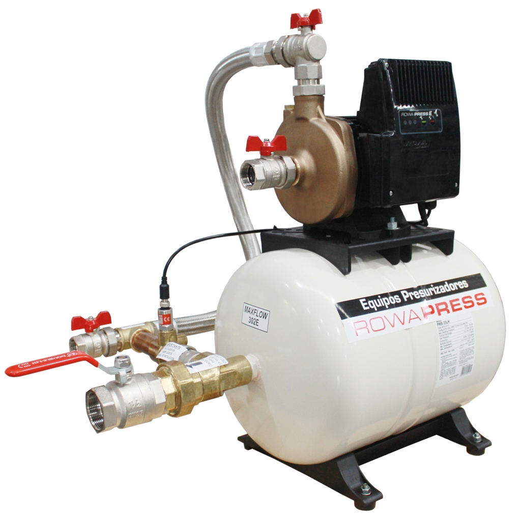 BOMBA PRESURIZADORA MAXFLOW 302E 35L MONOFASICA - 4 BAÑOS - ROWA [0005-0689]