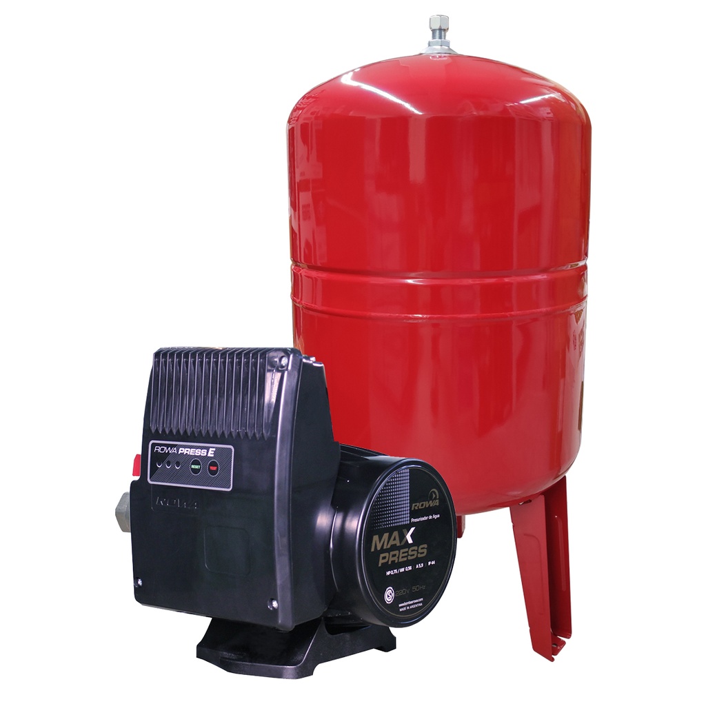 BOMBA PRESURIZADORA MAX PRESS 270E 100L MONOFASICA - 20 BAÑOS - ROWA [0005-0715]
