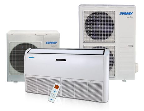 KIT CONJUNTO PISO TECHO 6TR NOVA INVERTER - FRIO CALOR POR BOMBA - TRIFASICO - GAS R32- SURREY