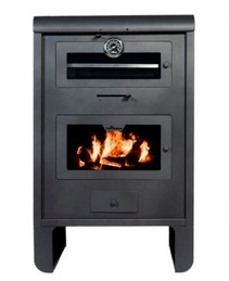 CALEFACTOR A LEÑA DE PIE PEHUEN 18000 CON HORNO - TROMEN - [01-000-116]