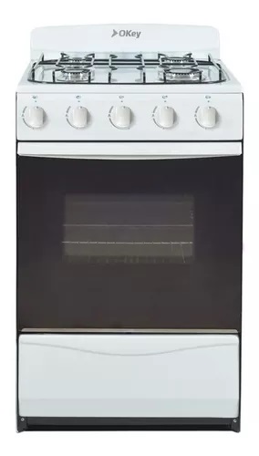 COCINA MULTIGAS 4 HORNALLAS CON REJILLAS ESMALTADAS - EFICIENCIA ENERGÉNITCA A+  - CRISTAL TEMPLADO - BLANCO - ORMAY [PETIT BLANCA]