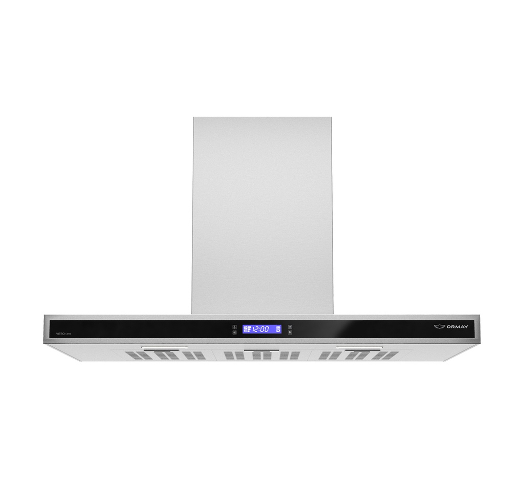 CAMPANA DE PARED  90CM - LUZ LED - 3 VELOCIDADES  - DISPLAY TOUCH - ACERO INOXIDABLE - ORMAY [VITRO C905]