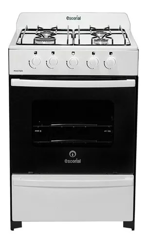 COCINA A  GAS LICUADO MASTER CLASSIC - 4 HORNALLAS 56 CM BLANCO - ESCORIAL [MASCL56BL]