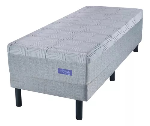 CONJUNTO COLCHÓN + SOMMIER CARDIEL ESPUMA - 1 PLAZA - 0.90X1.9X0.245 MTS - INDUCOL [207601]