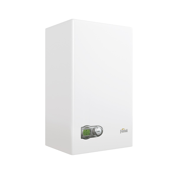 PACK CALDERA FORTUNA 24.000 KCAL GAS NATURAL - TIRO FORZADO - DOBLE SERVICIO CON SALIDA DE GASES - FERROLI