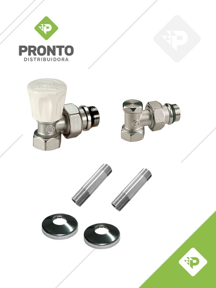 PACK ACCESORIOS PARA INSTALACION DE RADIADOR - GIACOMINI Y NOVA CLIMA - PARA NIPLE (SIN BLISTER)