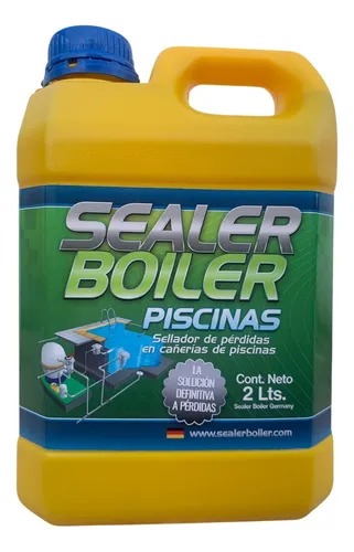 SELLADOR DE PÉRDIDAS EN CAÑERÍAS DE PISCINAS 2LTS - TAPA AZUL - SEALER BOILER