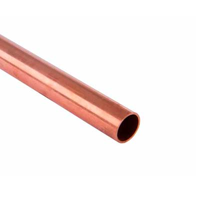 CAÑO COBRE RIGIDO Ø 3/4" ESPESOR 1mm en tiras de 5 mts (COBRE NACIONAL) - Precio por Metro