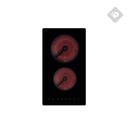 ANAFE VITROCERAMICO DE 2 ZONAS NEGRO DE 30cm - NODOR [VHN3201BK]