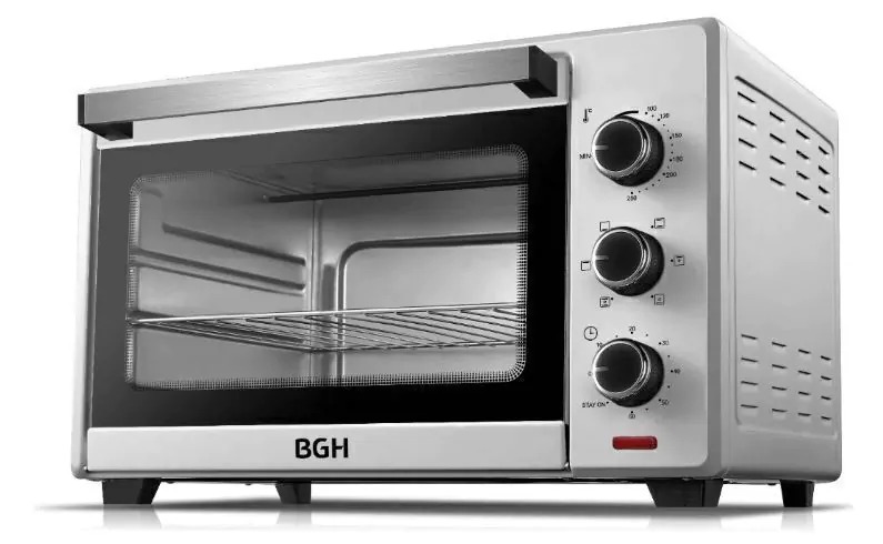 HORNO ELECTRICO MECANICO CONVECTOR 35lts - SILVER - BGH [BHE35S22]