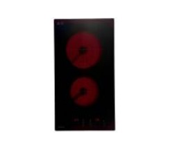 ANAFE ELECTRICO RESISTENCIA 2 PUNTOS DE COCCION CON CONTROL TOUCH Y SUPERFICIE VITROCERAMICA - NEGRO - FLORENCIA [6629E]