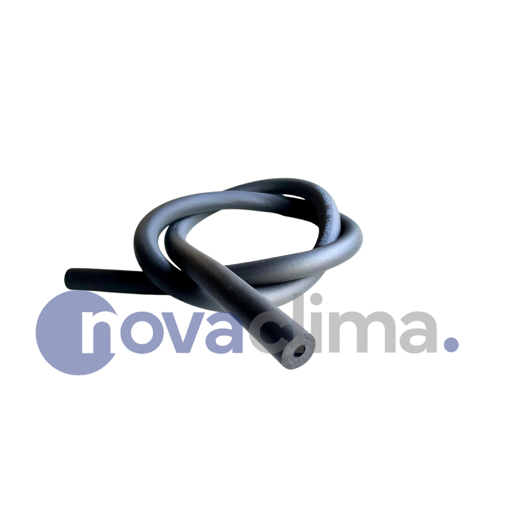 AISLACION ELASTOMERICA NEGRA 1/4" 9MM POR METRO - NOVA CLIMA