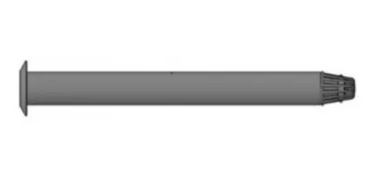 TUBO COAXIAL-1.00 MT C/TERMINAL ANTIVIENTO D32000