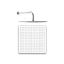 FLOR DE DUCHA RECTANGULAR 30 Cm PARED SLIM PIAZZA - ANTICALCAREA - 5 AÑOS DE GARANTIA