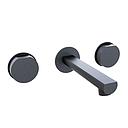 GRIFERÍA LAVATORIO DE PARED BICOMANDO LUXURY NEGRO - HIDROMET - 10 AÑOS DE GARANTÍA [15090NEGR]