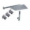 GRIFERÍA DUCHA 2 VIAS BICOMANDO CON TRANSFERENCIA Y DUCHADOR BLOCK UP CROMO - HIDROMET - 10 AÑOS DE GARANTÍA [34063CRCR]