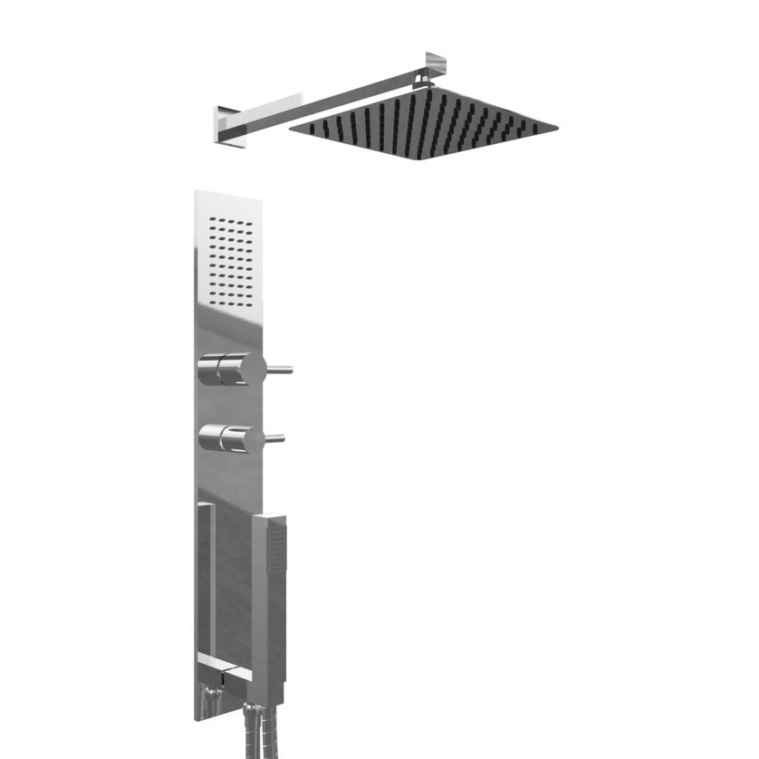 COLUMNA INTEGRAL 650 VOL REDONDO CROMO - HIDROMET - 10 AÑOS DE GARANTÍA [87735CRCR]