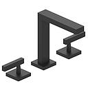 GRIFERÍA LAVATORIO BICOMANDO BLOCK LEVER NEGRO - HIDROMET - 10 AÑOS DE GARANTÍA [03406NEGR]