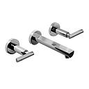 GRIFERÍA LAVATORIO DE PARED BICOMANDO FLAT LEVER CROMO - HIDROMET - 10 AÑOS DE GARANTÍA [84190CRCR]