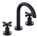 GRIFERÍA LAVATORIO BICOMANDO SUN CRUZ NEGRO - HIDROMET - 10 AÑOS DE GARANTÍA [4501NEGR]