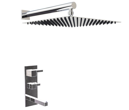 GRIFERÍA DUCHA MONOCOMANDO CON TRANSFERENCIA ONE BLOCK CROMO - HIDROMET - 10 AÑOS DE GARANTÍA [3503CRCR]