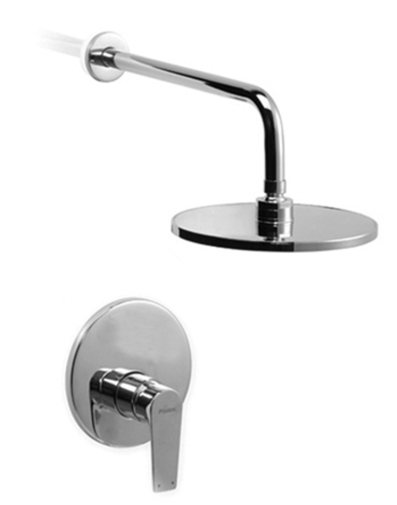 GRIFERÍA MONOCOMANDO NEXT DUCHA DE EMBUTIR SIN TRANSFERENCIA CROMO PIAZZA [10207]