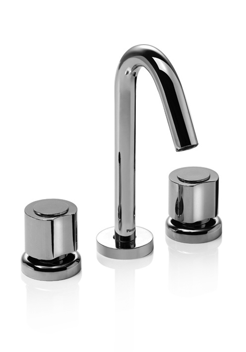 GRIFERÍA BICOMANDO CONVENCIONAL OPTIMA LAVATORIO MESADA PICO DE CAÑO CROMO PIAZZA [31201]