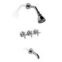 GRIFERÍA BICOMANDO CONVENCIONAL VILLAGE BAÑERA DE EMBUTIR CON TRANSFERENCIA CROMO PIAZZA [31406]