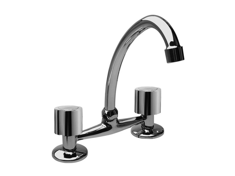 GRIFERÍA BICOMANDO CONVENCIONAL VIVA PLUS COCINA MESADA CROMO HYDROS [103911]