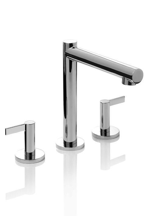 GRIFERÍA BICOMANDO CIERRE CERAMICO GUILTY LEVER LAVATORIO MESADA PICO DE CAÑO CROMO PIAZZA [22501]