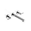 GRIFERÍA BICOMANDO CIERRE CERAMICO GUILTY LEVER LAVATORIO DE PARED CROMO PIAZZA [22503]