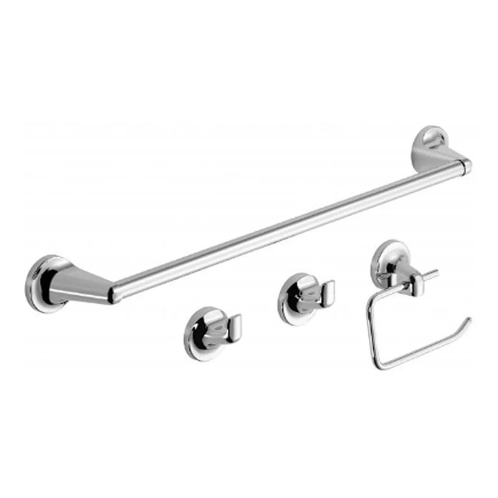 ACCESORIO NOVA SET 4 PIEZAS CROMO  HYDROS PIAZZA [50046111]