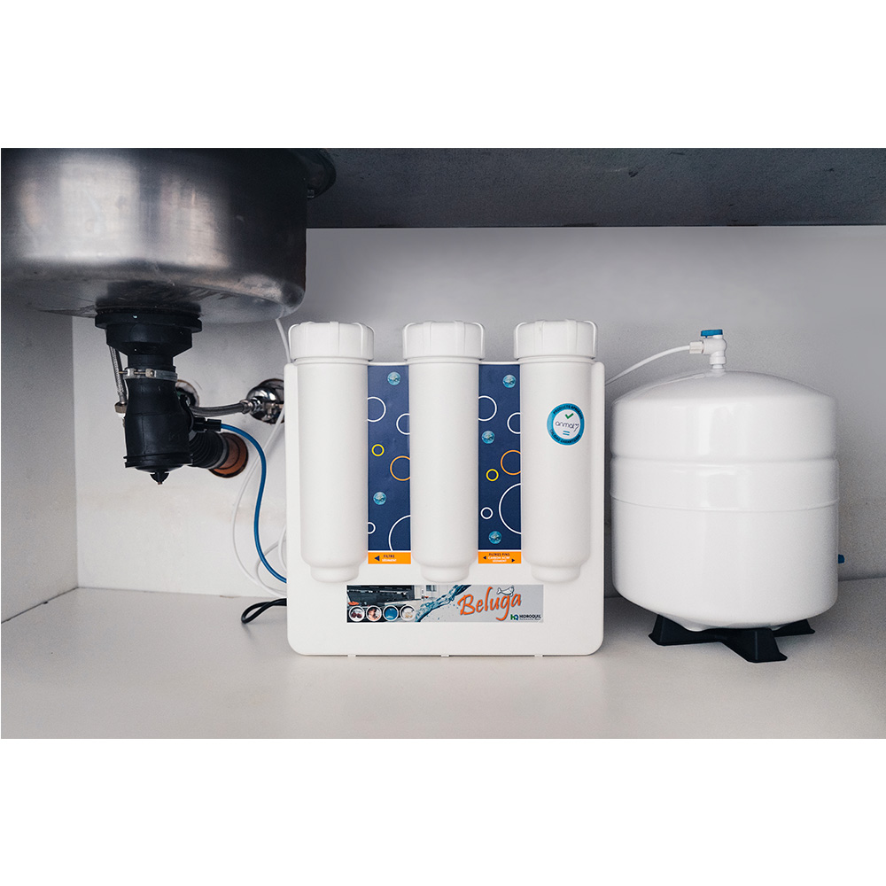 FILTRO BAJO MESADA - OSMOSIS INVERSA BELUGA - HIDROQUIL - APROBADO POR ANMAT - PARA COCINA