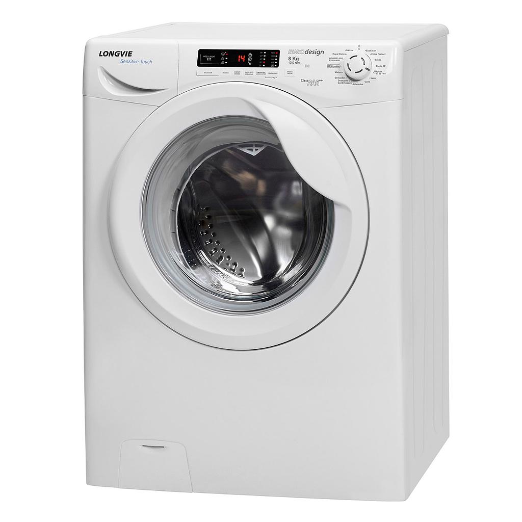 LAVASECARROPAS PREMIUM - 8KG - 120 RPM BLANCO - LONGVIE [LS18012]